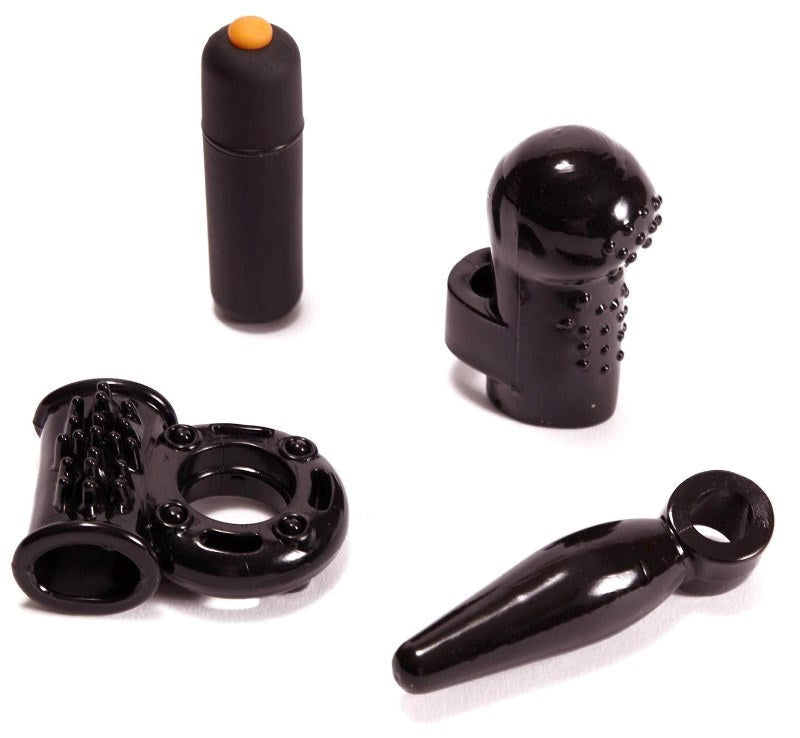 Pornhub Sextoys Pornhub Threesome Set Black Dirty Weekend Kit with Vibrator - - Sex Kits