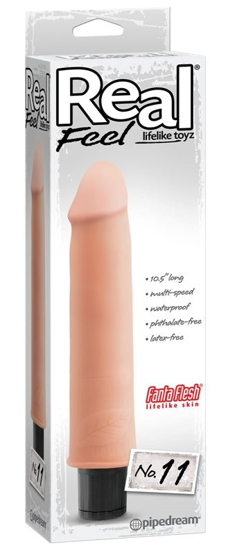 Pipedream Real Feel Lifelike Toyz No. 11 Vibrating Cock with Fanta Flesh - - Realistic Dildos