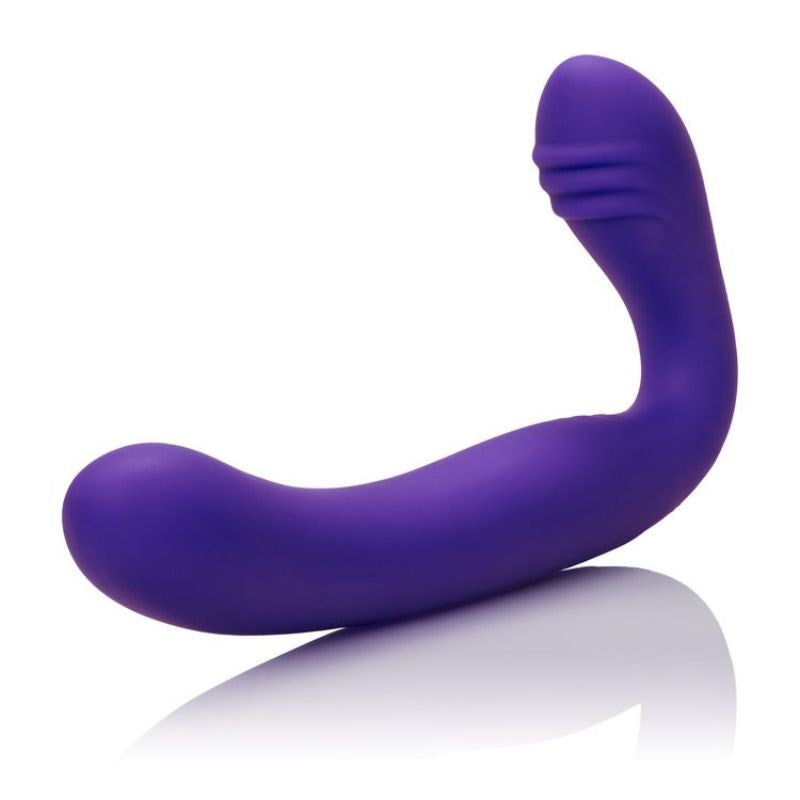 California Exotics Rechargeable Silicone Love Rider Strapless Strap On Purple - - Strap On Sextoys