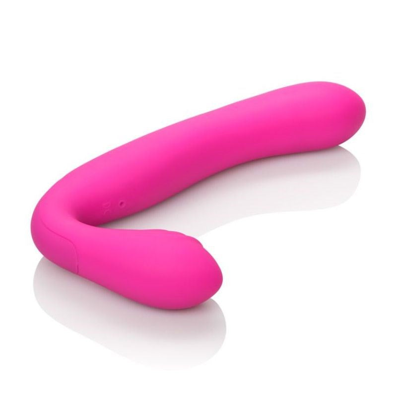 California Exotics Rechargeable Silicone Love Rider Strapless Strap On Pink - - Strap On Sextoys