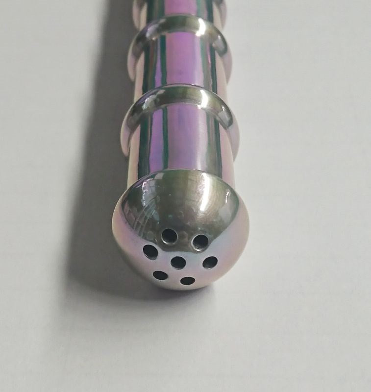 Hells Couture Luxurious Ringlet Shower Douche 7 Jets Intimate Cleansing - - Steel Sex Toys