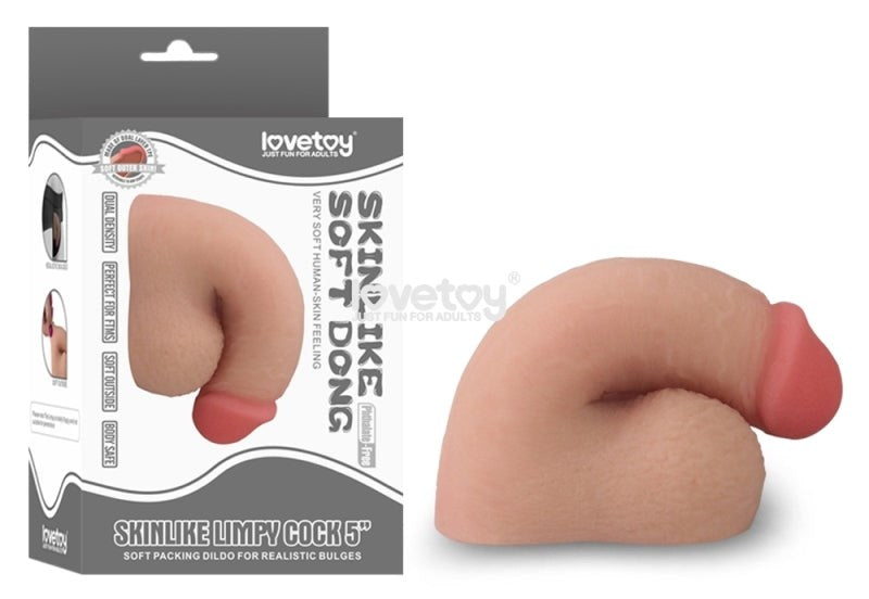 Lovetoy Skinlike Limpy Cock 5 Inch Lifelike Dildo with Temperature Response - - Realistic Dildos