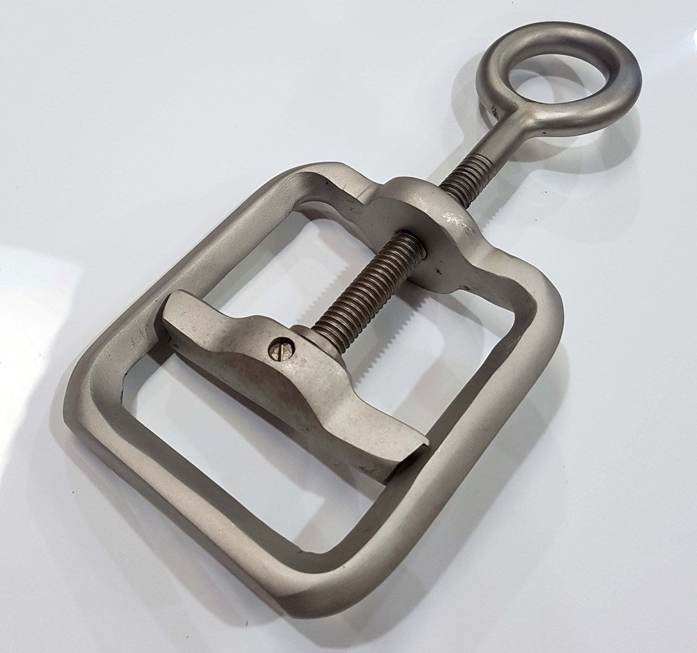 Hells Couture Steel Ball Crusher CBT Cock and Ball Torture Device - - Steel Sex Toys