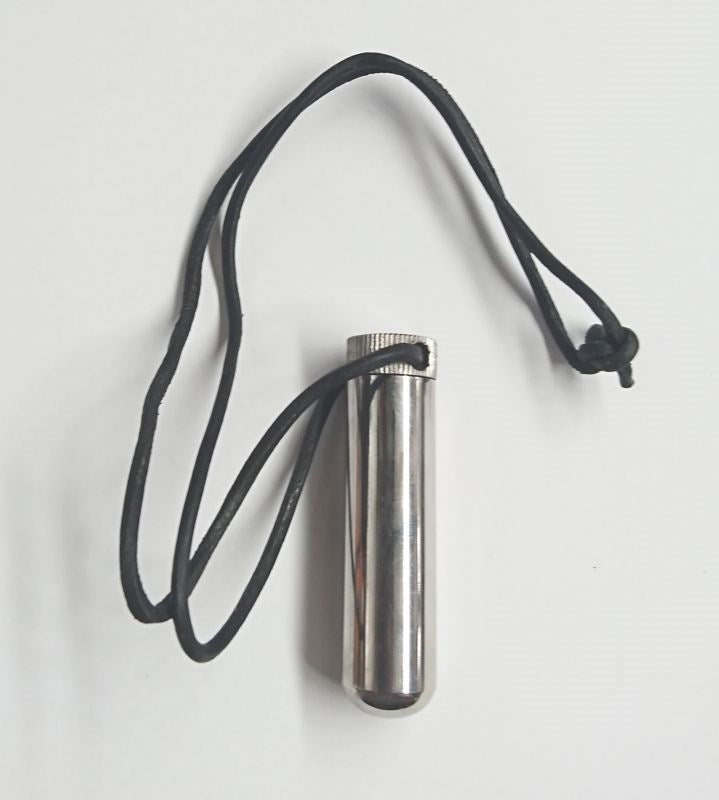 Hells Couture Steel Inhaler on BDSM Play Leather Cord Premium BDSM Accessory - - Steel Sex Toys