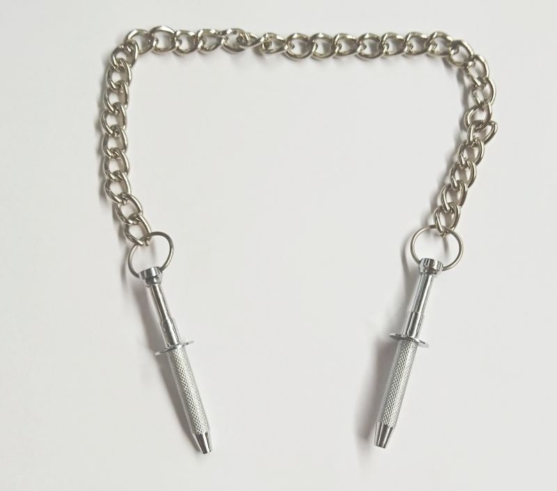 Hells Couture Torture Nipple Grabber Adjustable Pressure Clamps - - Breast and Nipple Toys