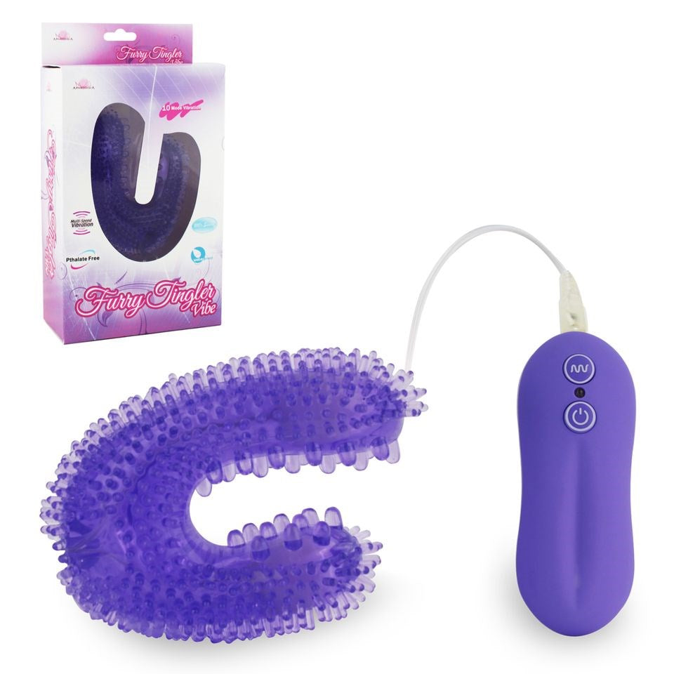Aphrodisia Furry Vibrating Finger Textured Clitoral Stimulator - - Finger and Tongue Vibrators