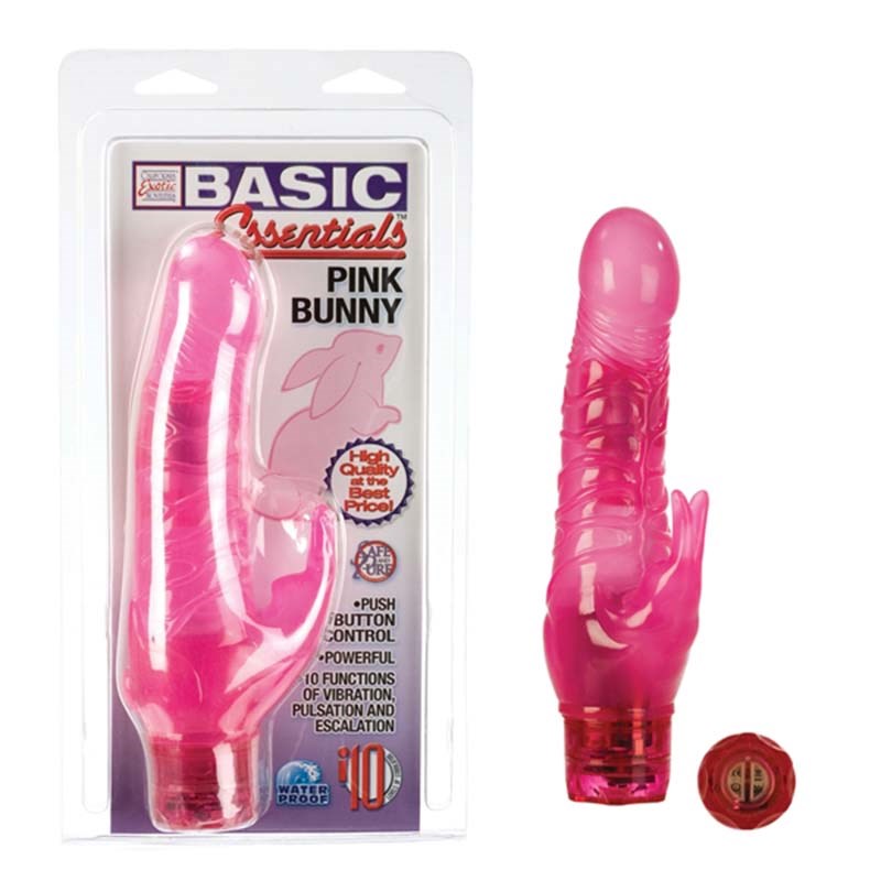 California Exotics Basic Essentials Bunny Vibrator Dual Stimulation - - Rabbit Vibrators