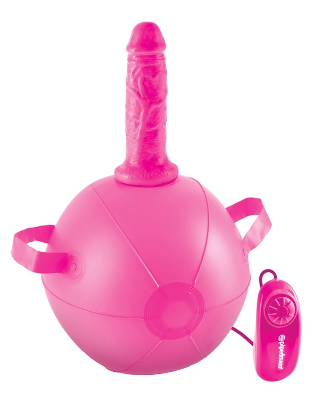 Pipedream Products Pipedream Dillio Vibrating Inflatable Mini Sex Ball with Dildo - - Inflatable Dildos and Vibrators