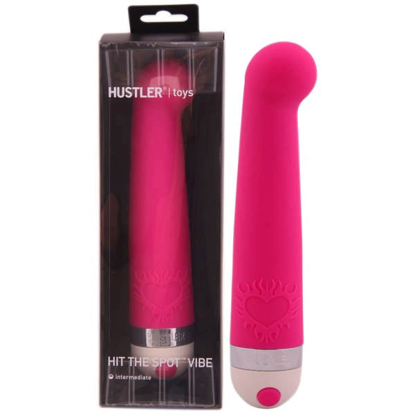 Hustler Hit The Spot G Clitoral Silicone Dual Stimulation Vibrator - - G-Spot Vibrators