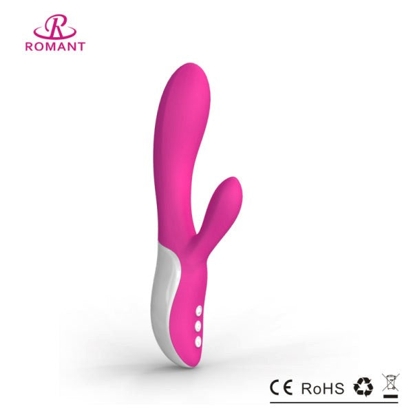 Romant Lisa Silicone Rabbit Vibrator Dual Motor Clitoral Stimulation - - Rabbit Vibrators
