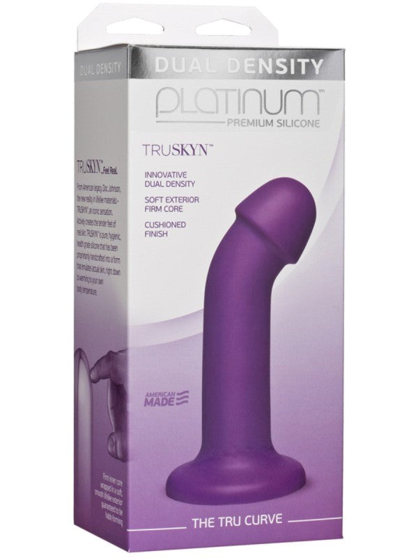 Doc Johnson Platinum The Tru Curve G Spot Dildo with TRUSKYN Material - - Realistic Dildos