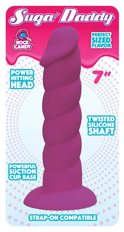 Rock Candy Toys Rock Candy Suga Daddy 7 inch Dildo Premium Silicone - - Realistic Dildos