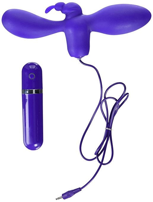 Nasstoys Sinful Dual Stimulator Elevated Ecstasy Dual Zone Vibrator - - Rabbit Vibrators