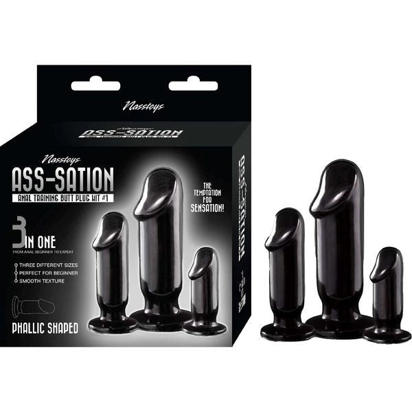ASS-SATION 3 Piece Training Butt Plug Kit Number 1 - - Butt Plugs