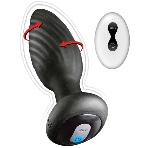 ASS-SATION Remote Vibrating and Rotating Anal Plug - - Butt Plugs