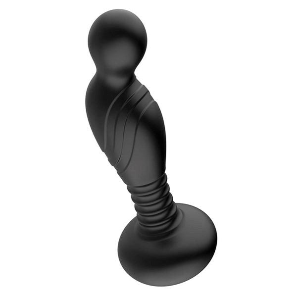 ASS-SATION Remote Vibrating P-Spot Plug Textured Shaft - - Prostate Sex Toys