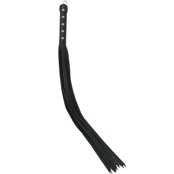 Black Leather 30 Inch Premium Strap Whip - - Whips And Crops
