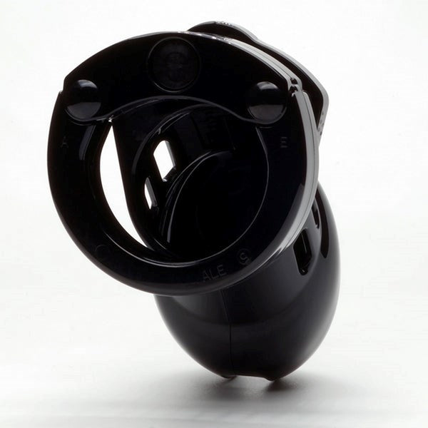 CB 6000 Small Black Polycarbonate Male Chastity Cock Cage Kit - - Male Chastity