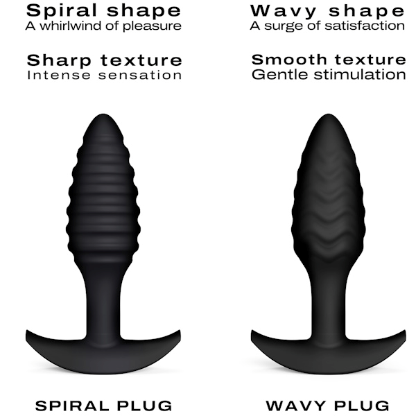 DORCEL Spiral Design and Deep Textured Anal Plug - - Butt Plugs