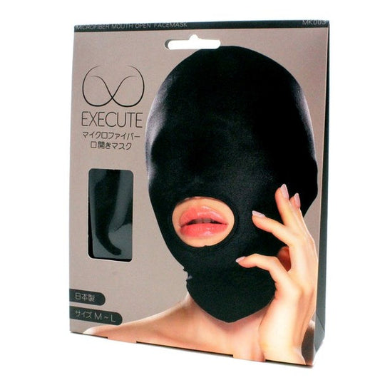 EXECUTE Bondage Gear Mask With Mouth Opening - - Masks And Blindfolds