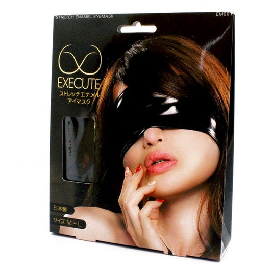 EXECUTE Stretchable BDSM Play PVC Eye Mask - - Masks And Blindfolds