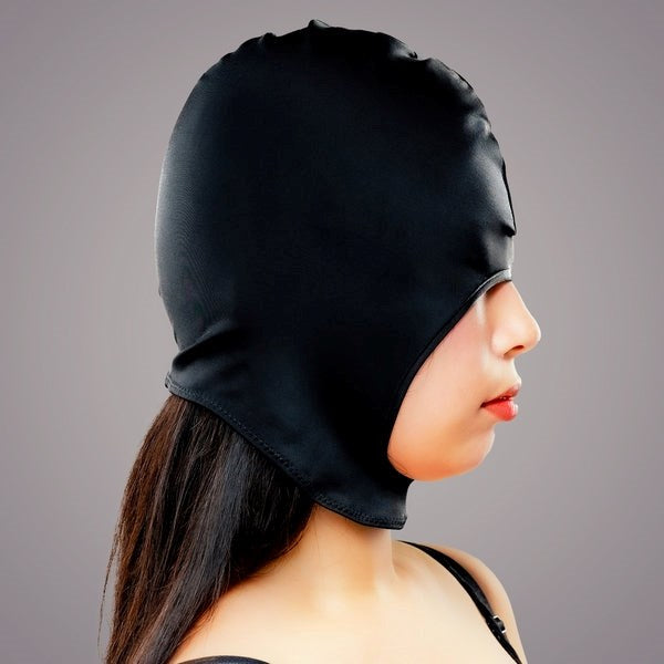EXECUTE Wide Opening Black Bondage Hood - - Bondage Hoods