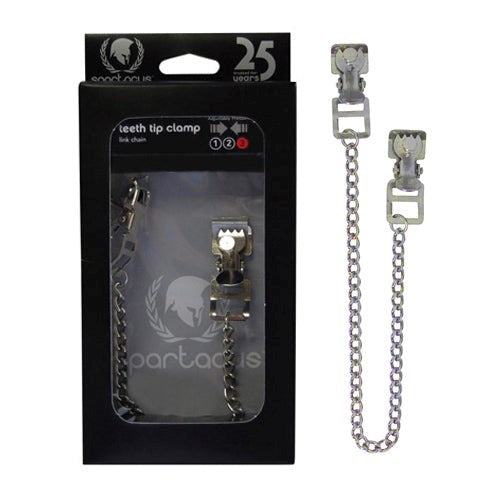 Spartacus Extremeline Toothy Metal Nipple Clamps - - Nipple and Clit Clamps