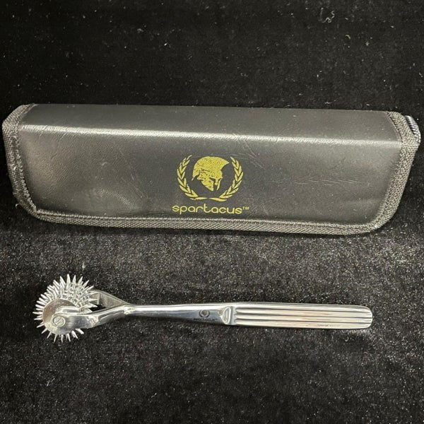 Five Head Pin Steel Wartenburg Wheels Male Sex Rings - - Electro Sex