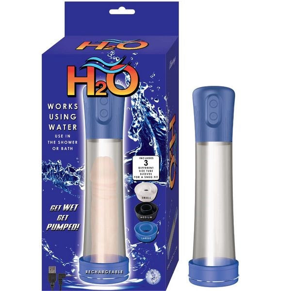 H2O Rechargeable Vibrating Penis Enlargement Pump - - Penis Pumps And Stretchers