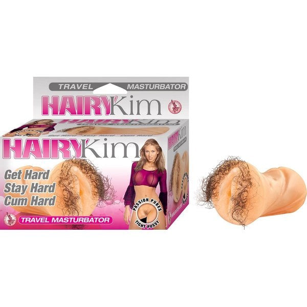 Lifelike Hairy Kim Compact Masturbator for Discreet Pleasure - - Masturbators and Strokers