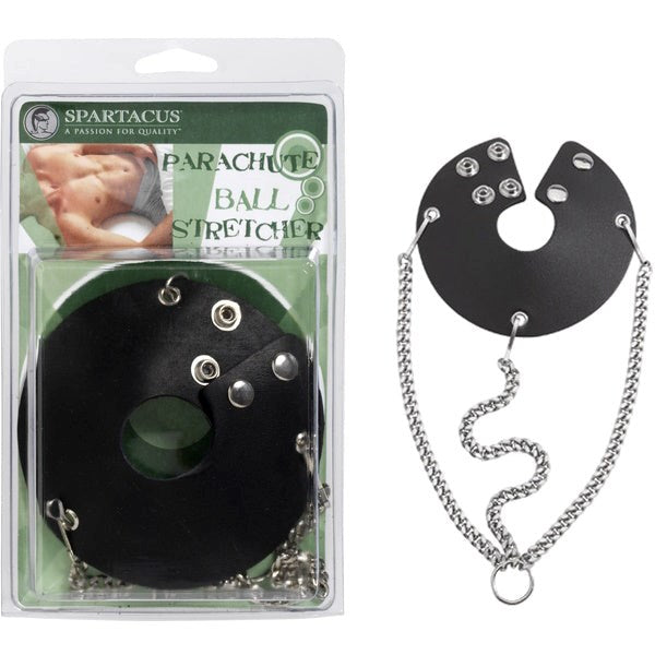 Leather Parachute Weight Ball Stretcher - No Weights - - Ball Stretchers and Crushers