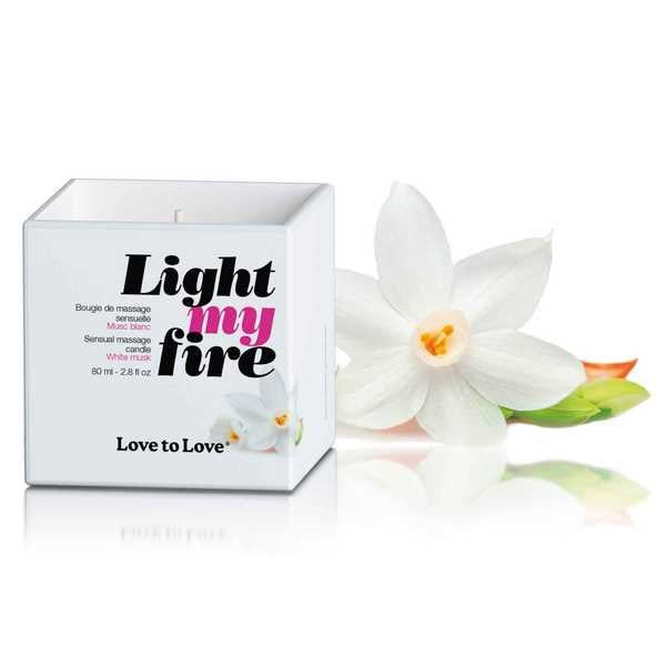 LOVE TO LOVE Light My Fire Fragrant Candles - - Bath and Intimate Fragrances