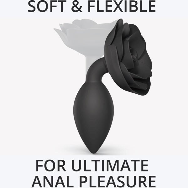 LOVE TO LOVE Open Roses Flexible Silicone Butt Plug - - Butt Plugs