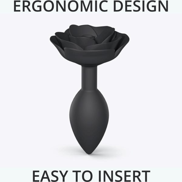 LOVE TO LOVE Open Roses Flexible Silicone Butt Plug - - Butt Plugs