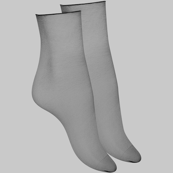 MAISON CLOSE Cut and Curled Iocnic Sheer Socks - - Fancy Dress Ups