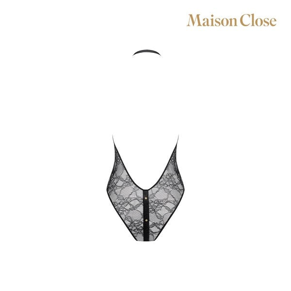 MAISON CLOSE Lace Button-up Body Suit Gift Box - - Teddies and Bodysuits