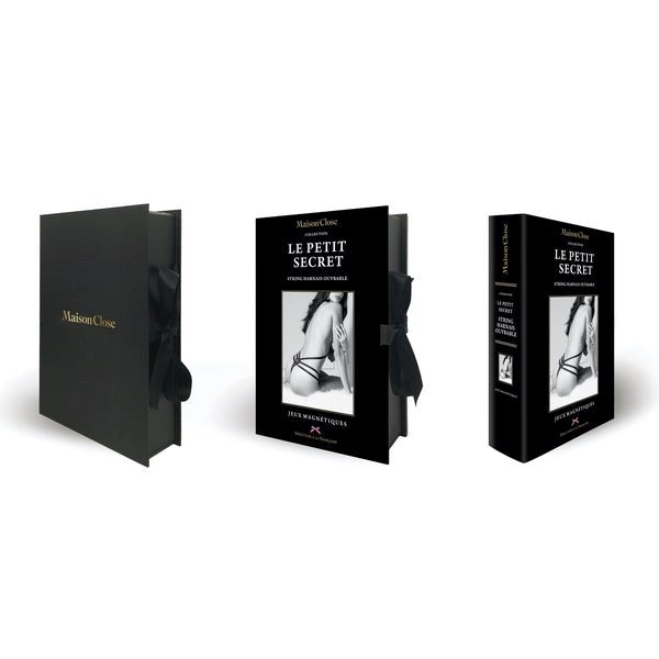 MAISON CLOSE Lace Thong With Harness Gift Box - - Her Fetish