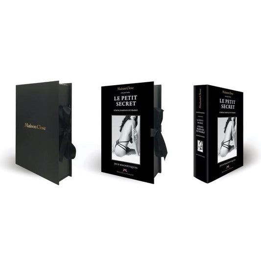 MAISON CLOSE Lace Thong With Harness Gift Box - - Her Fetish