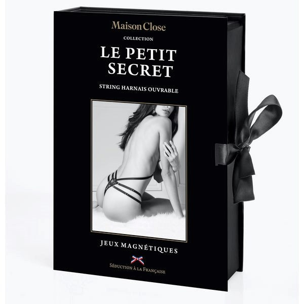 MAISON CLOSE Lace Thong With Harness Gift Box - - Her Fetish