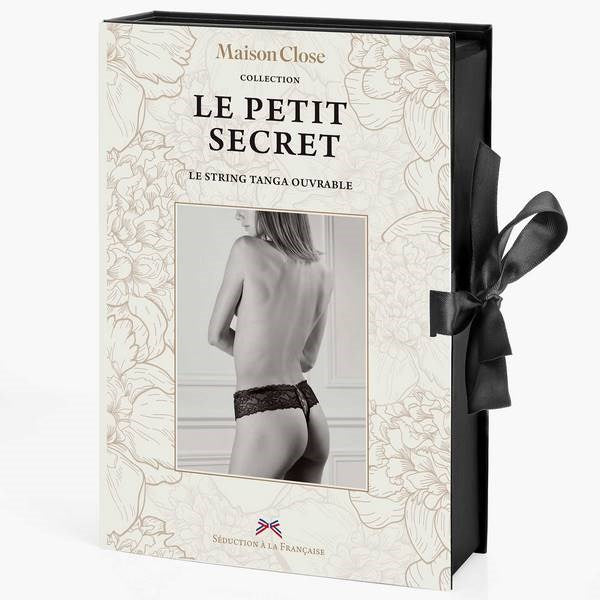 MAISON CLOSE Open Lace Tanga Thong Gift Box - - G-Strings, Panties and Shorts