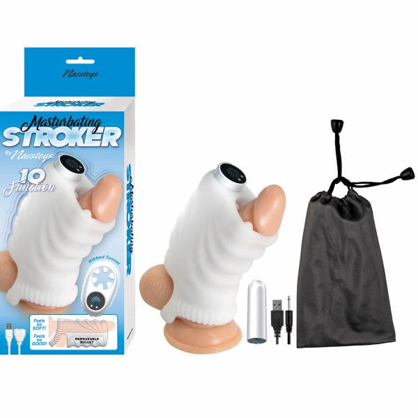 Nasstoys Vibrating Silicone Stroker Intense Pleasure Discreet Design - - Masturbators and Strokers