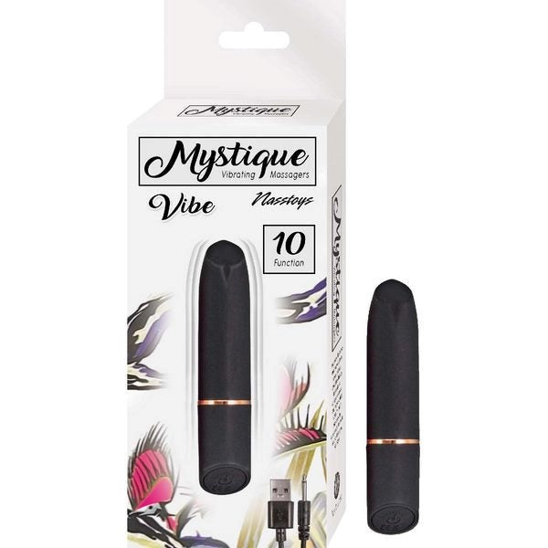 MYSTIQUE Bullet 10 Speed Vibrator Silicone & ABS - - Bullet Vibrators