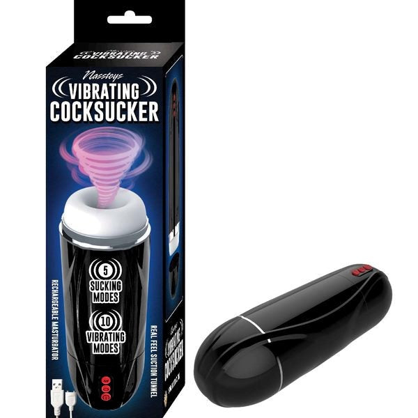 NASSTOYS Vibrating 5 Function Cocksucker Textured - - Masturbators and Strokers