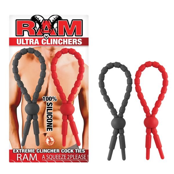 RAM Penis Ultra Clinchers Adjustable Performance Cock Ring - - Stretchy Cock Rings