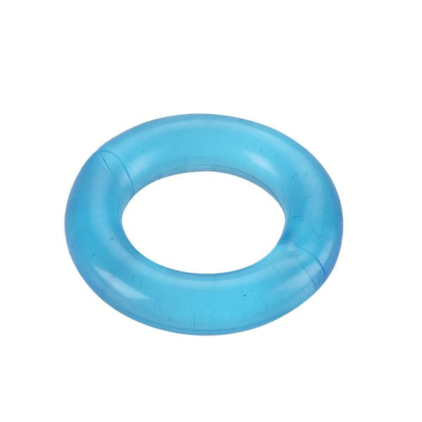 Relaxed Fit Elastomer Stretchy Penis Ring Blue - - Stretchy Cock Rings