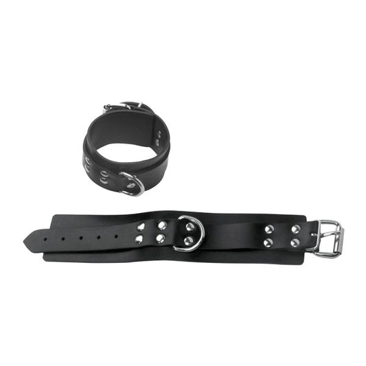 Rubberline Non-Locking BDSM Ankle Cuffs - - Cuffs And Restraints