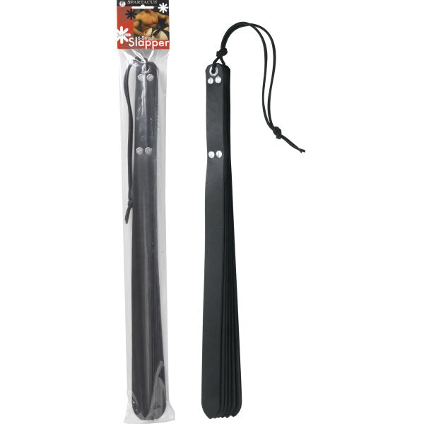 Spartacus's Deluxe Six-Strap Leather Disciplinary Slapper - - Paddles And Slappers