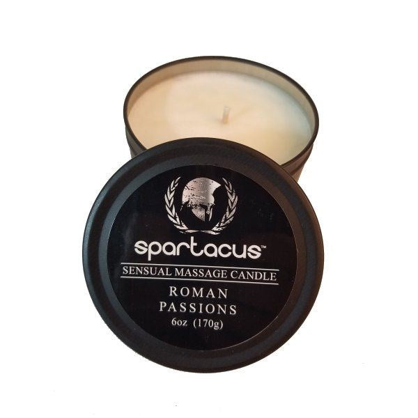 SPARTACUS Sensual Soy Wax Massage Candles - Aromatherapy for Romantic Nights - - Sex Pheromones and Perfumes