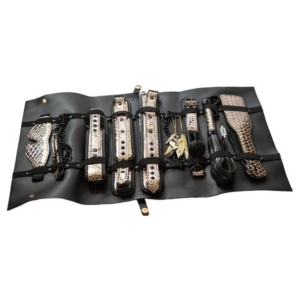 Nasstoys Luxury BDSM Travel Kit THE TRAVELER 10 PC Bondage Set with Case - - Bondage Kits