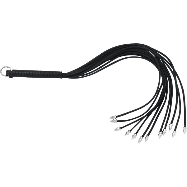 Thong Whip With Spiked Metal Ends - - Whips And Crops